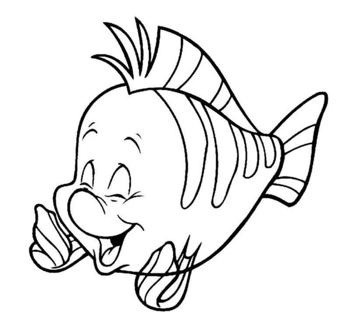 Bright float coloring page