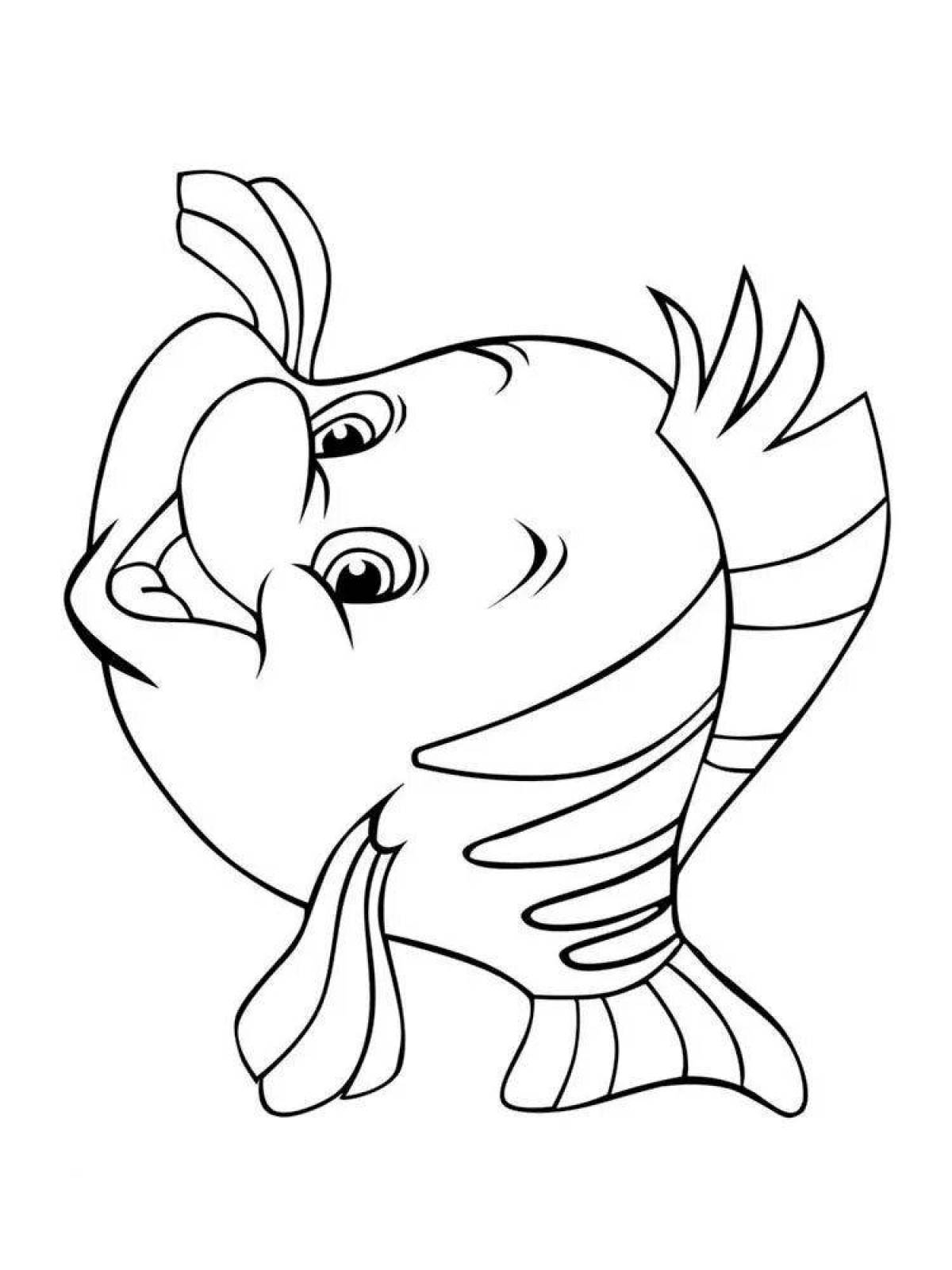 Glowing float coloring page