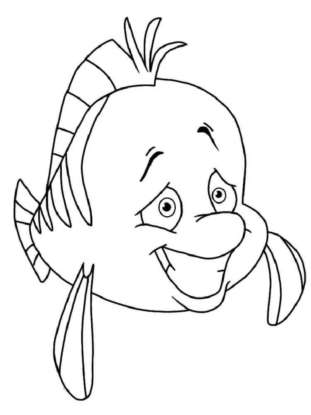 Radiant floater coloring page