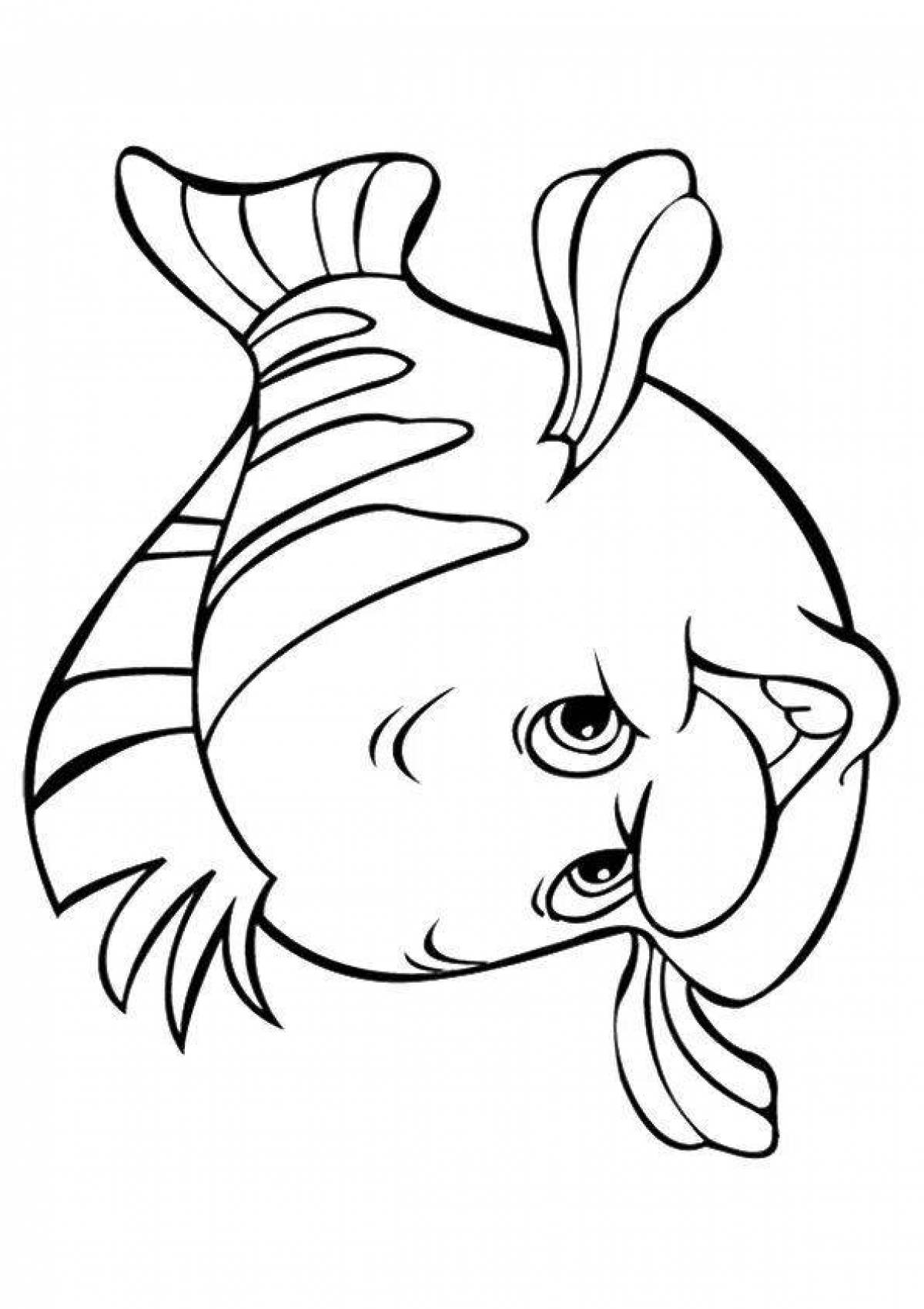 Sparkling float coloring page