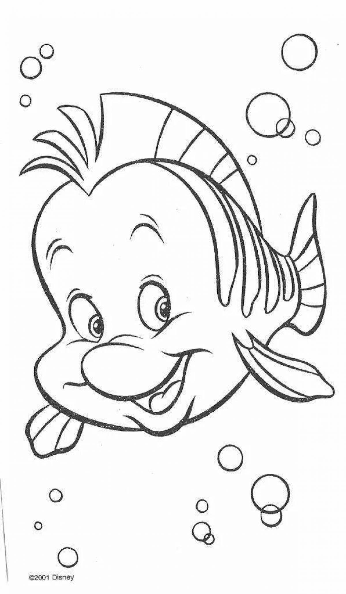 Color-explosion floater coloring page