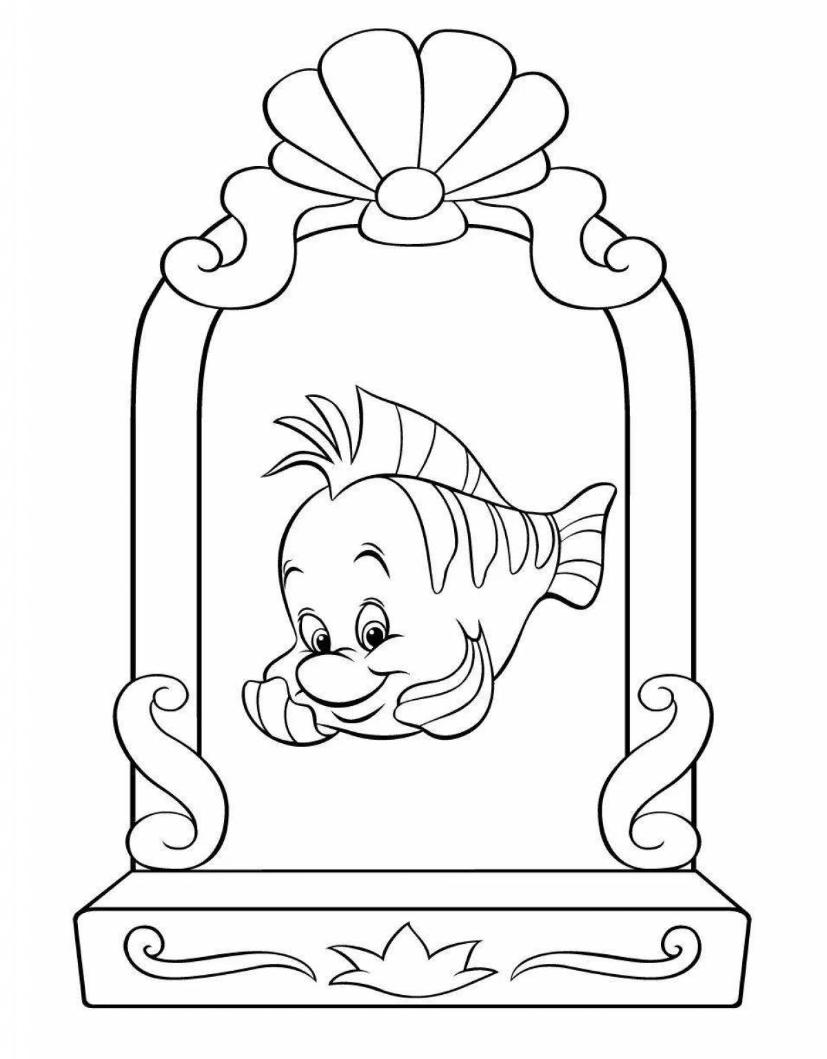 Color-vivid floater coloring page