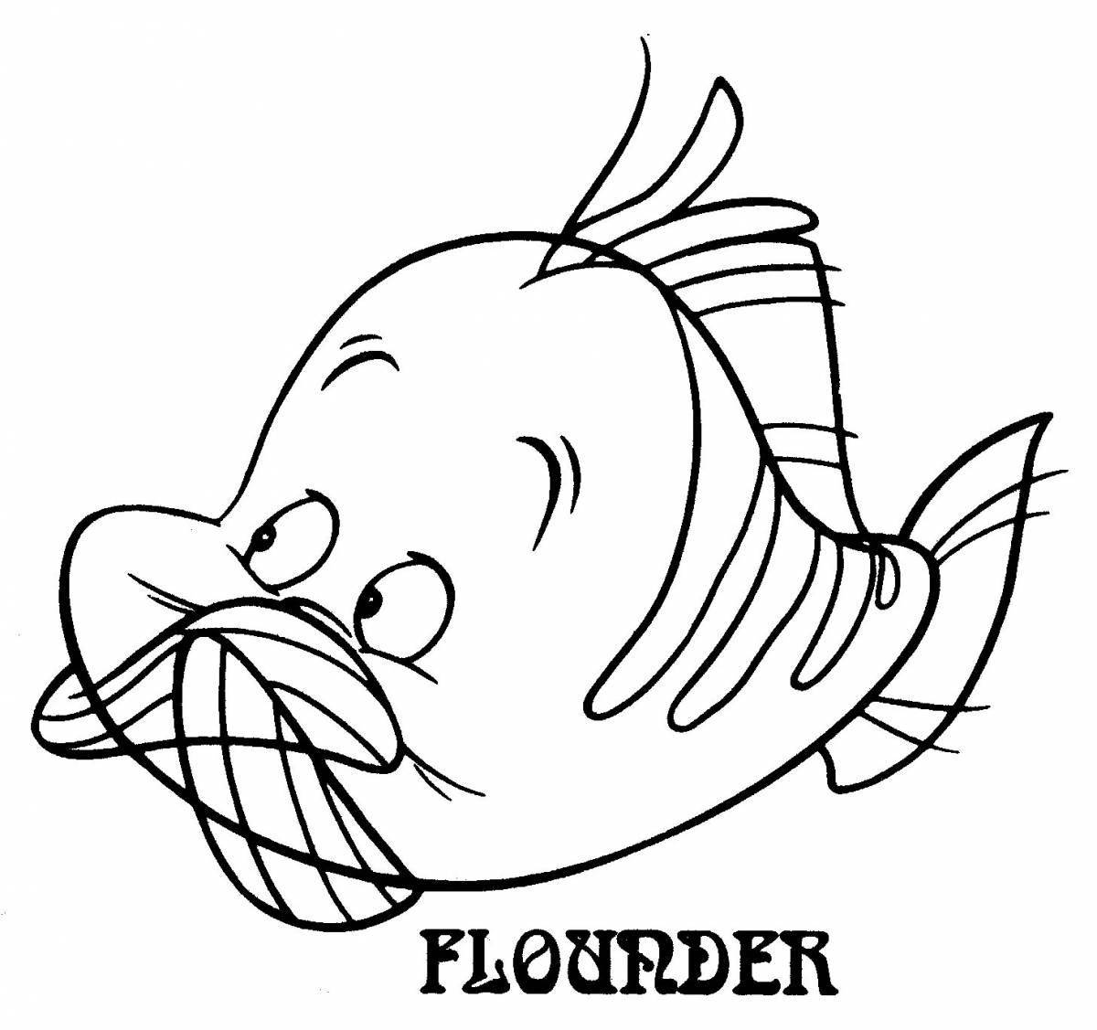 Color-feverish floater coloring page