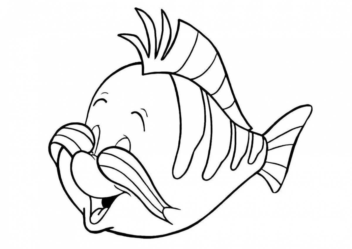 Color fervent floater coloring page