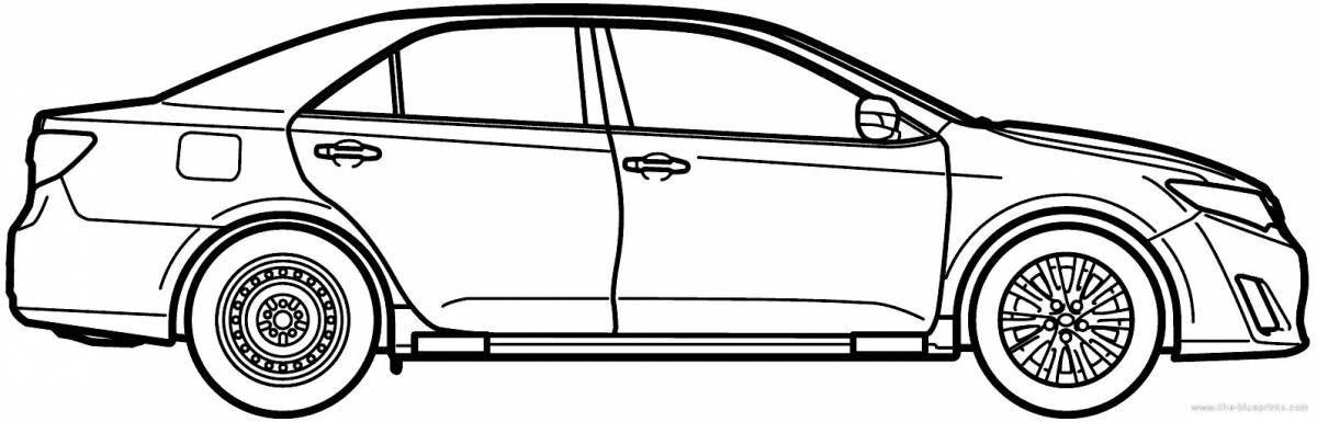 Charming camry coloring book