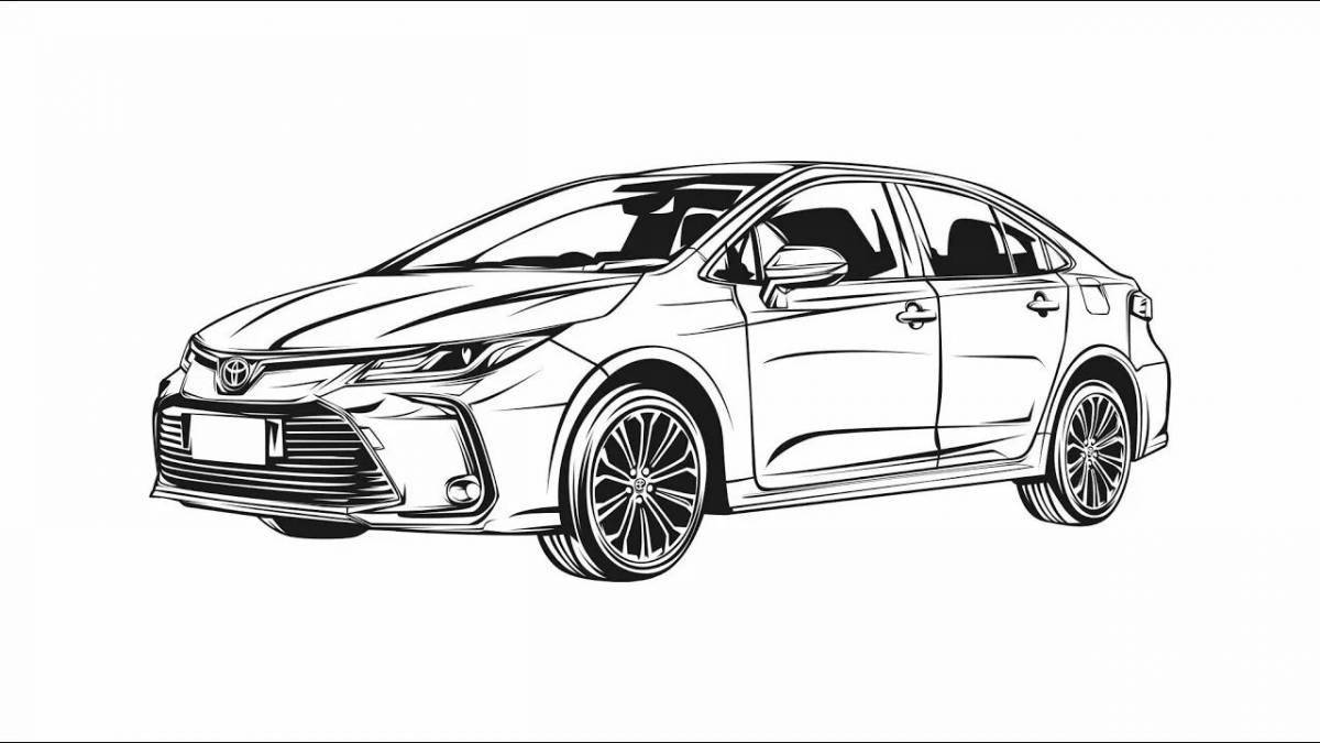 Camry dynamic coloring page