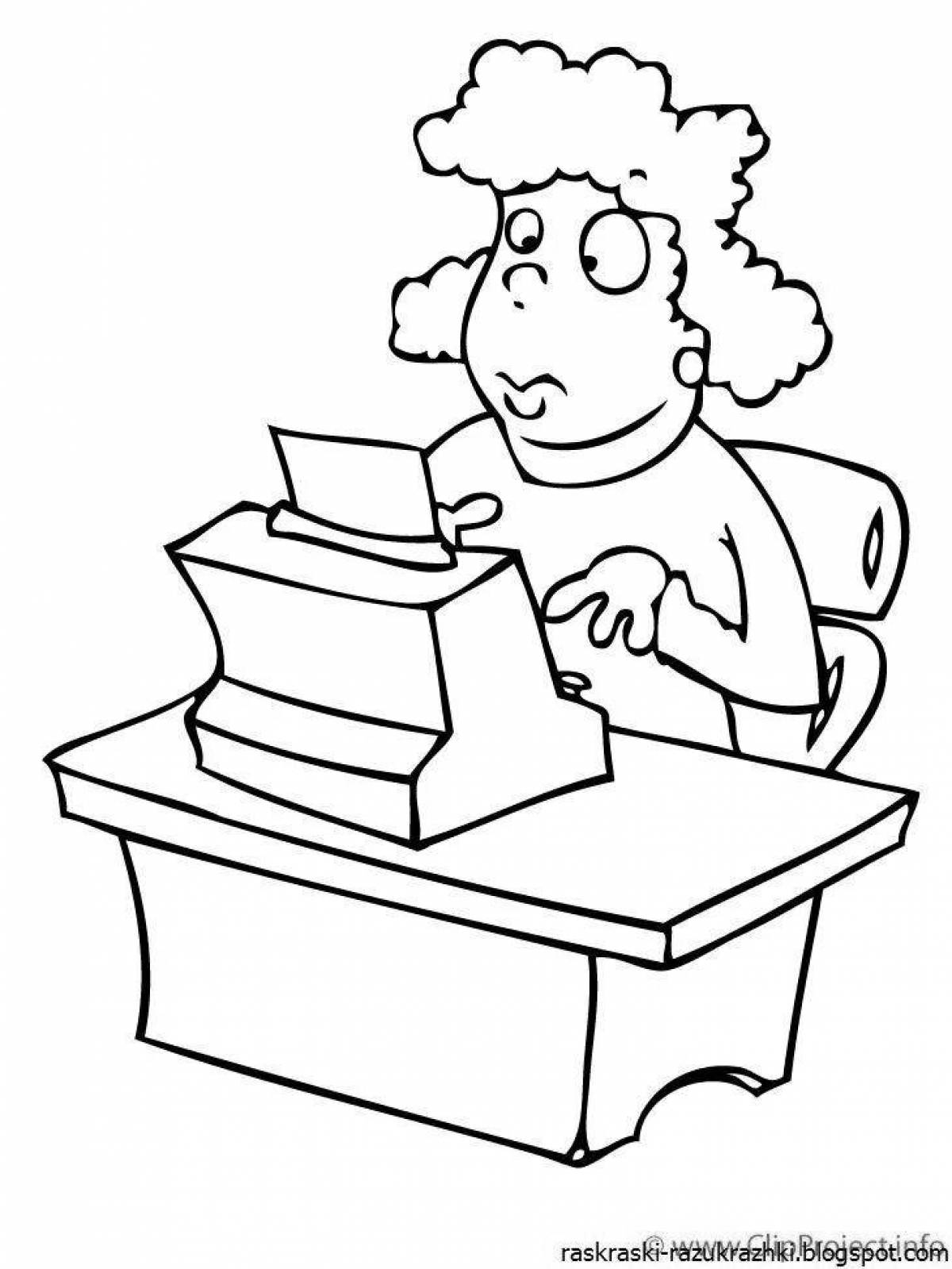 Accountant's funny coloring book