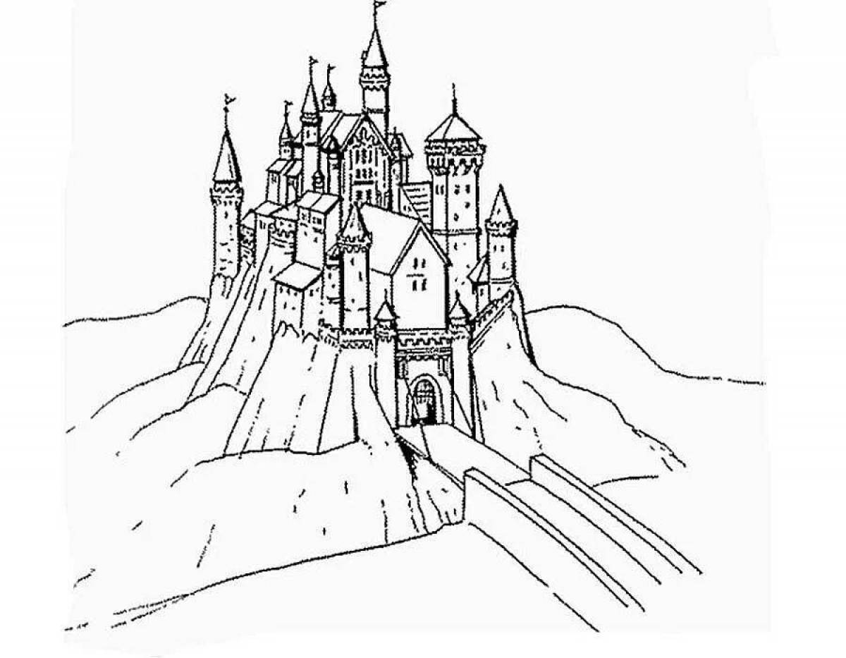 Luxury fortress coloring book