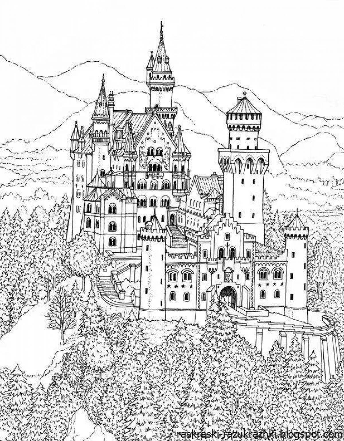 Luxury Fortress coloring page