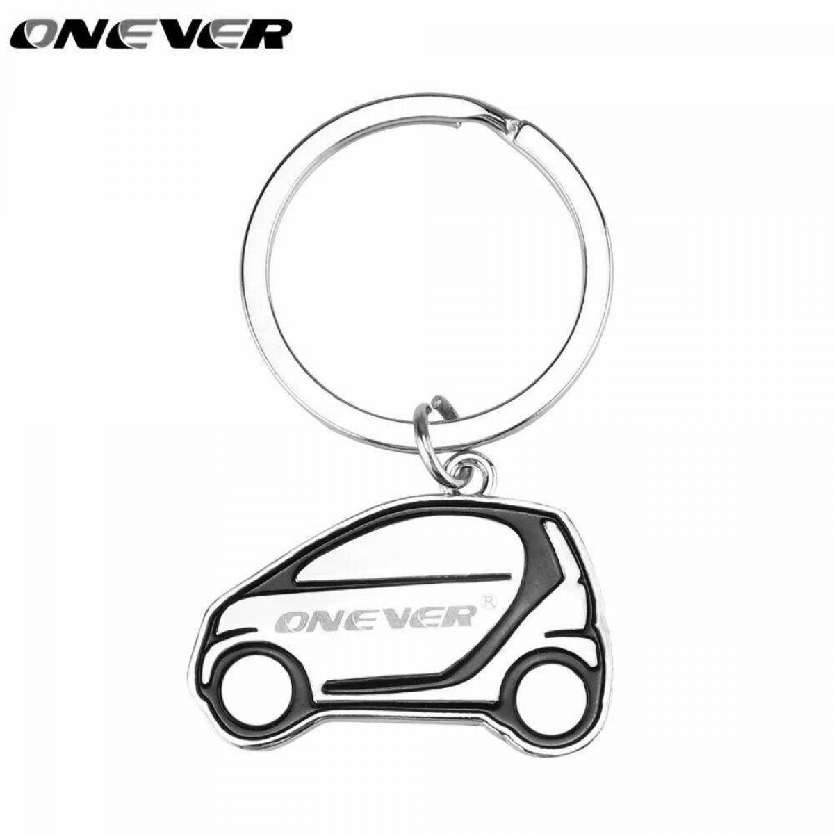 Очаровательный брелок-раскраска