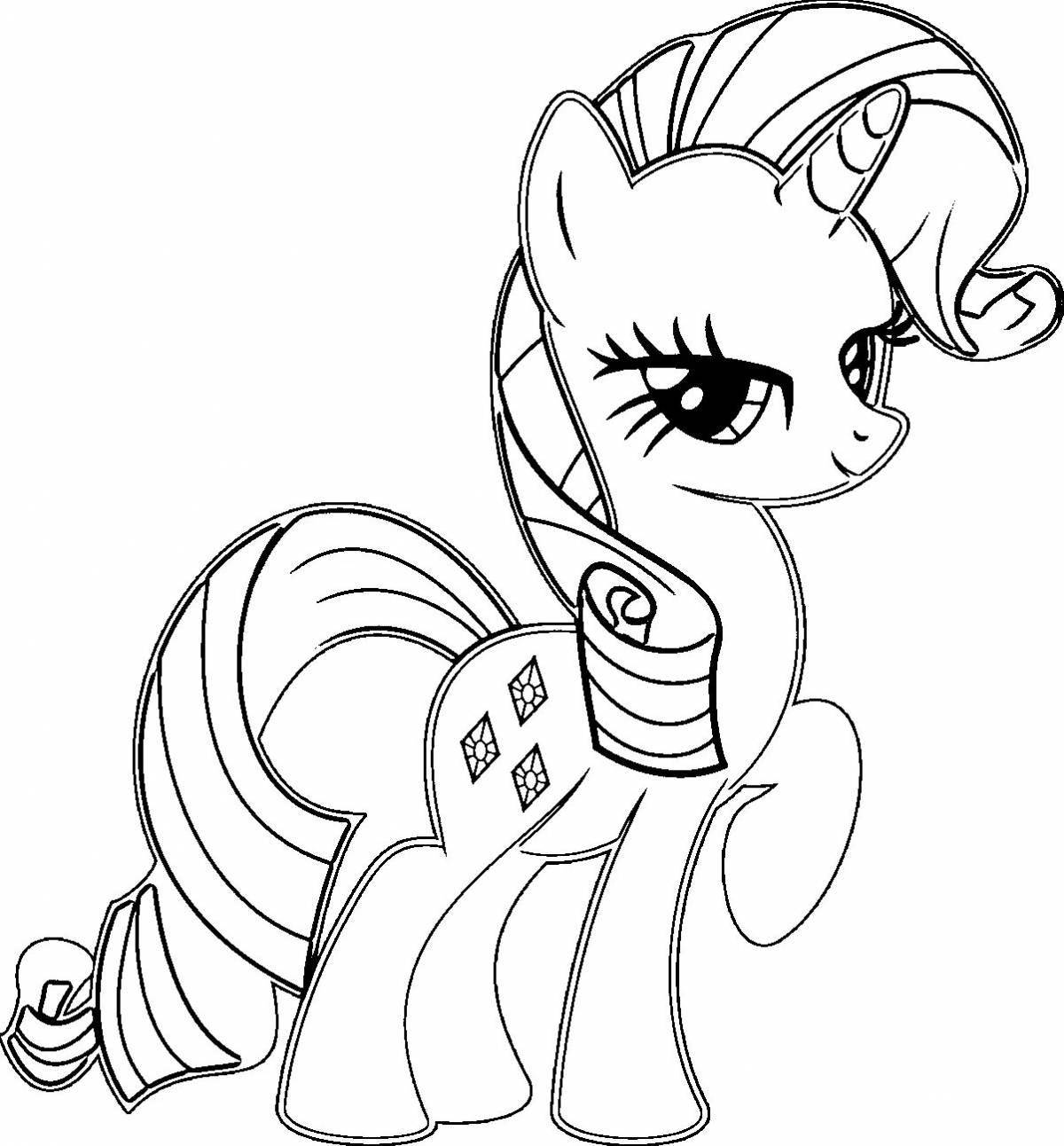 Mlp glitter coloring