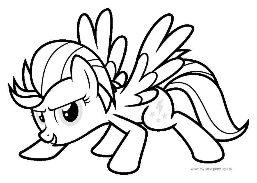 An animated mlp coloring page