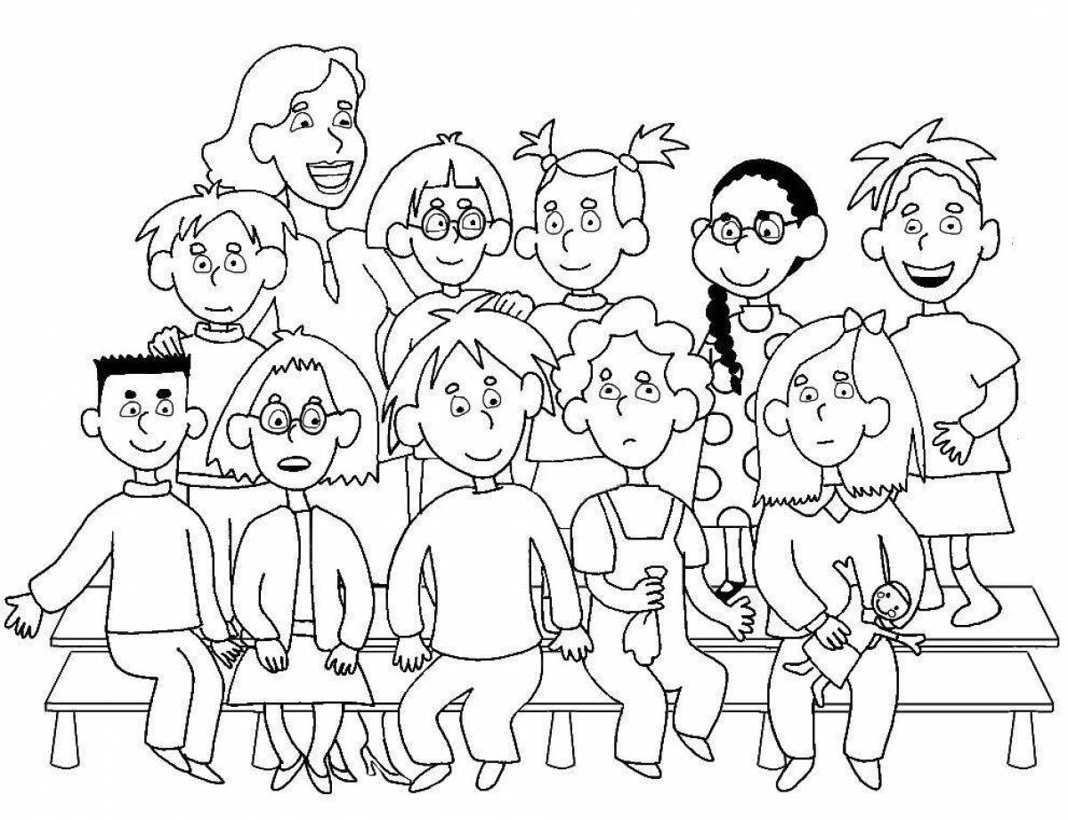 Color-glorious class coloring page