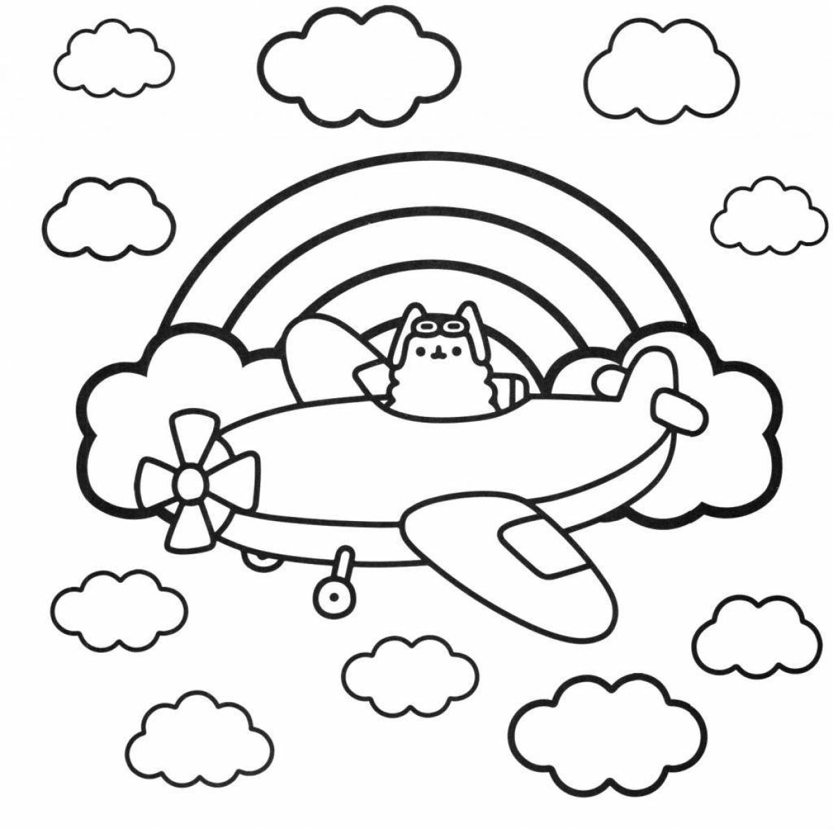 Pusheen live coloring page