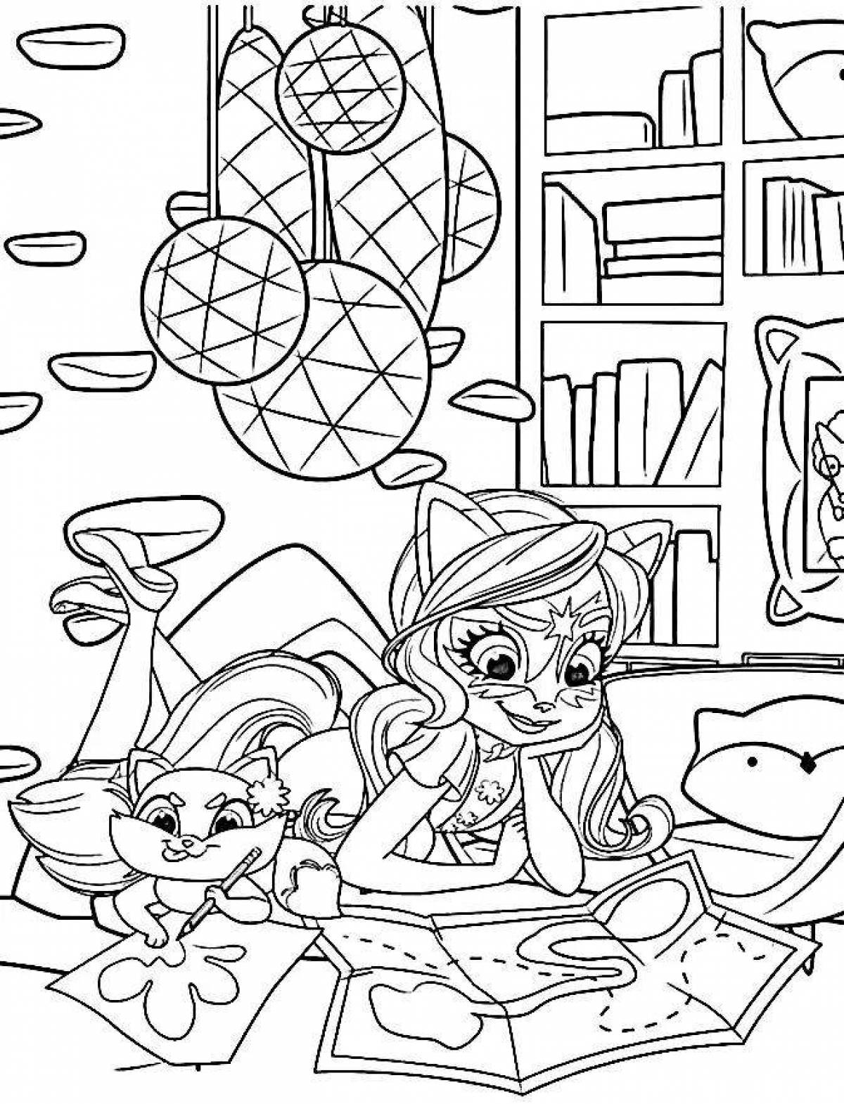 Photo Felicity colorful coloring page