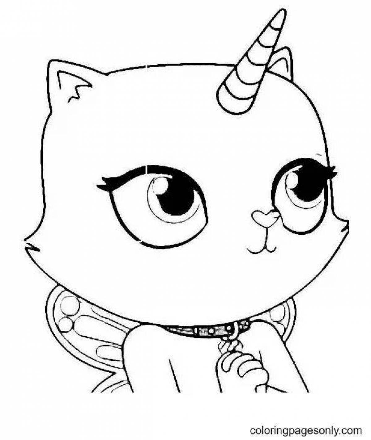 Photo Felicity's adorable coloring page