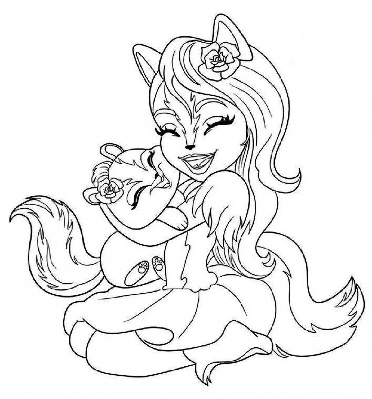 Photo Luminous felicity coloring page