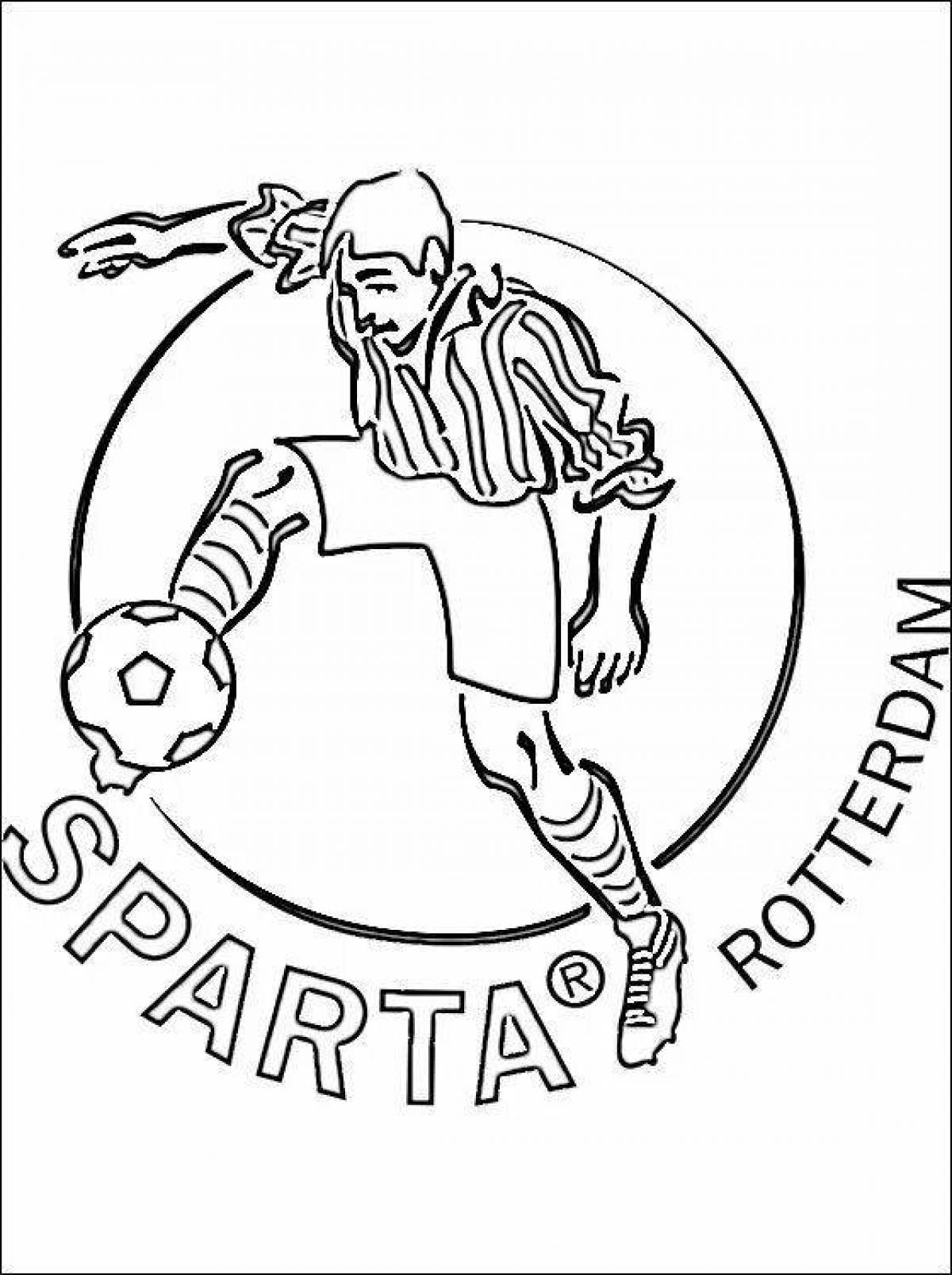 Coloring book Joyful Spartacus