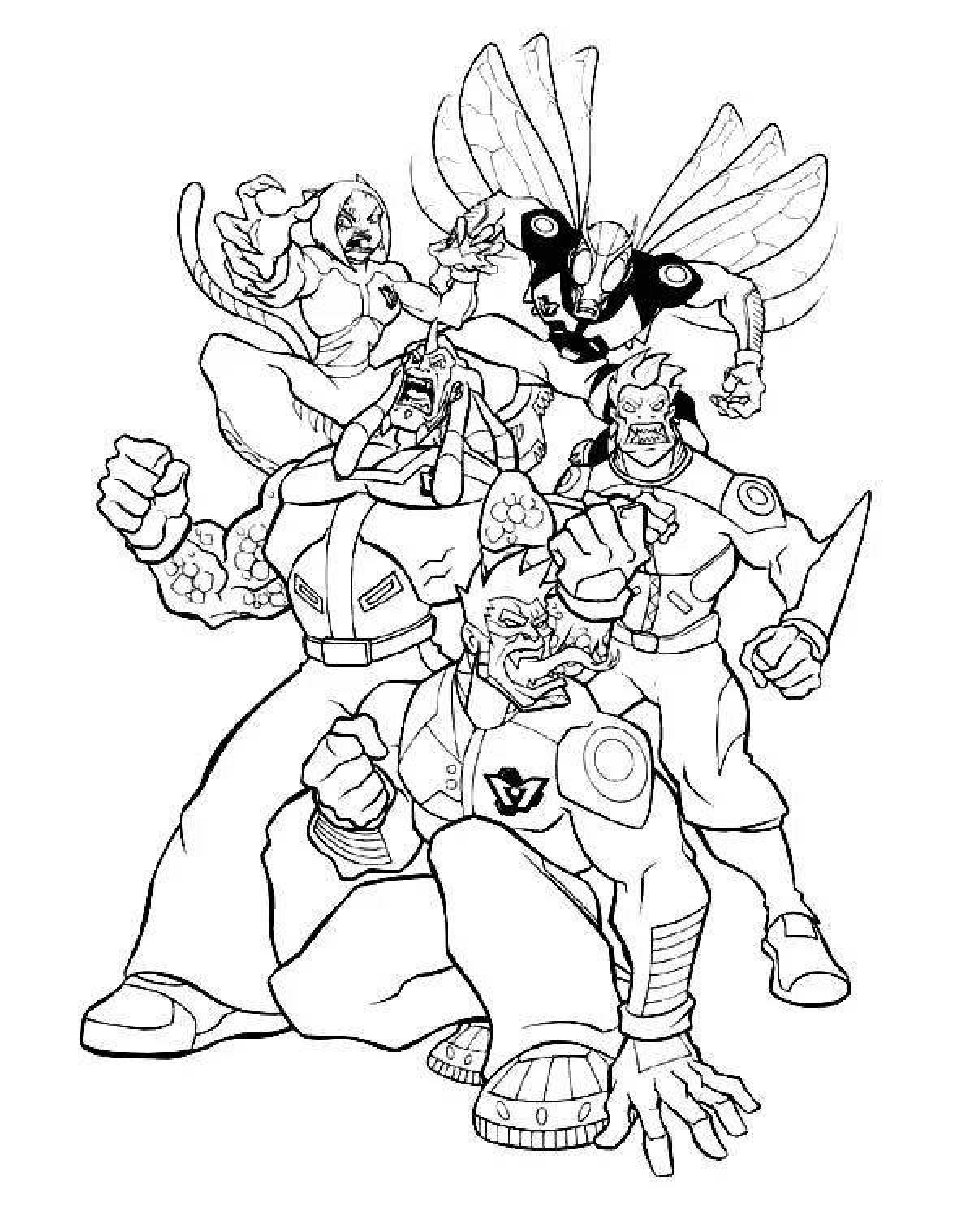 Волшебная раскраска го джитсу