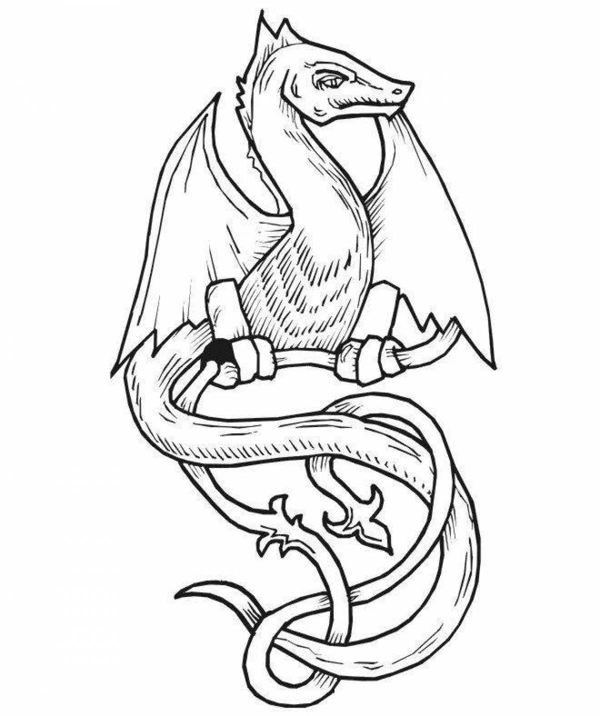 Exotic coloring pages fantasy creatures