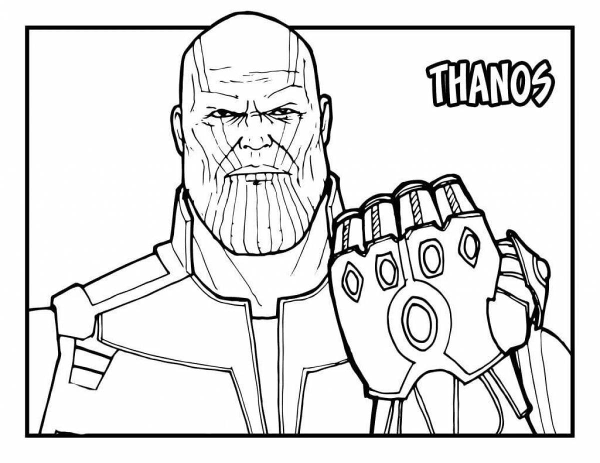 Great coloring glove of thanos