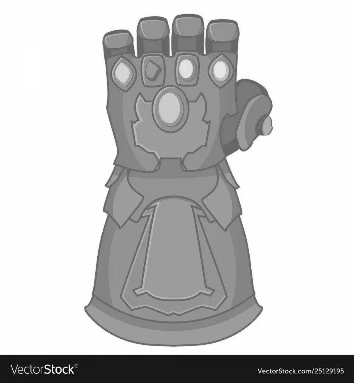 Sublime coloring page Thanos glove