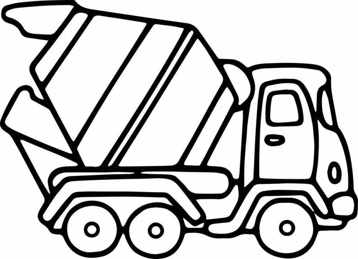 Awesome truck coloring page