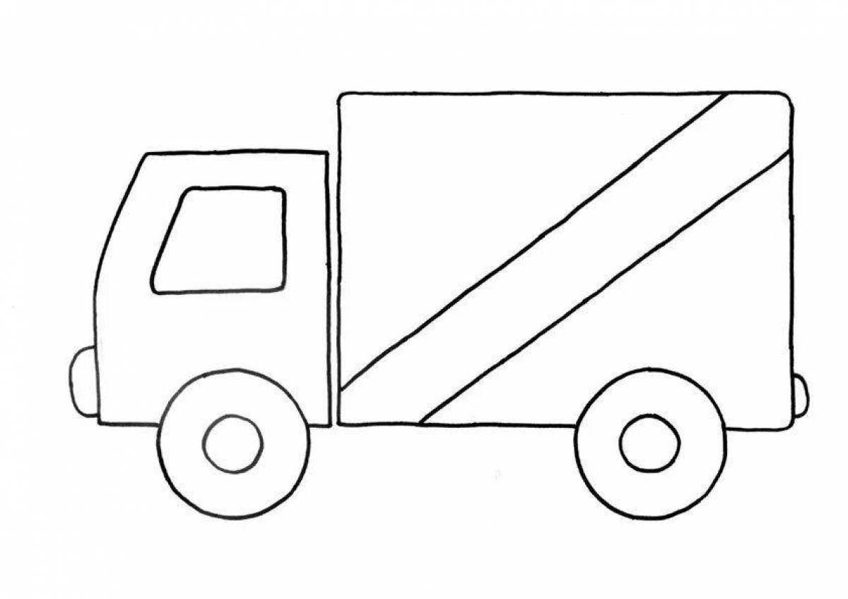 Раскраска сказочный грузовик