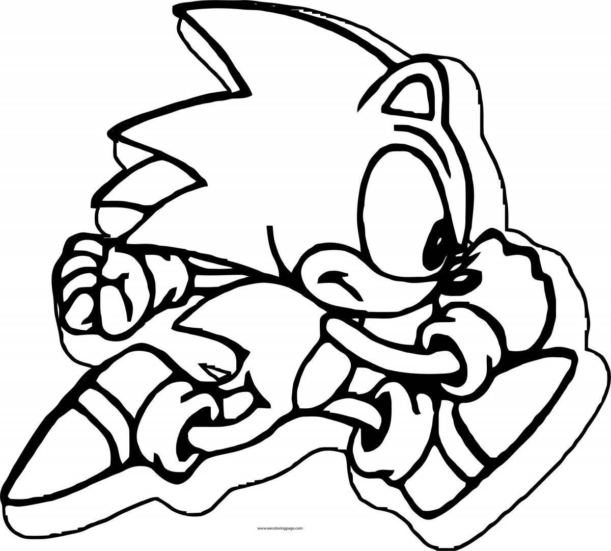 Sonic 3 explosive coloring