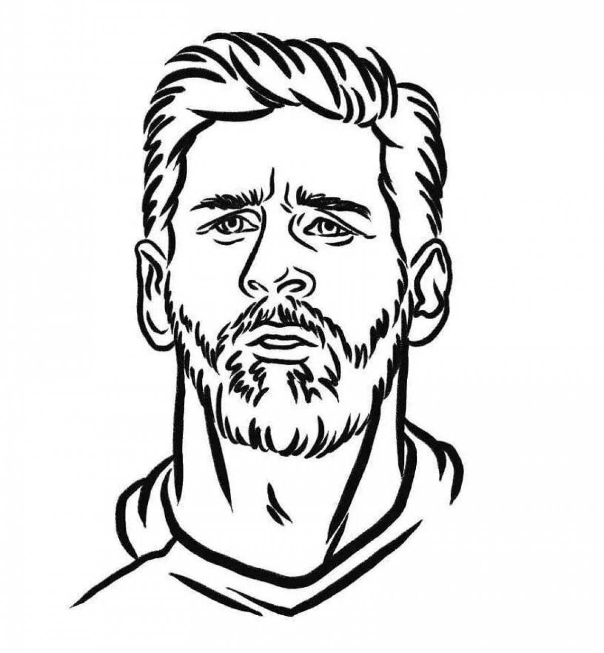 Great messi argentina coloring book