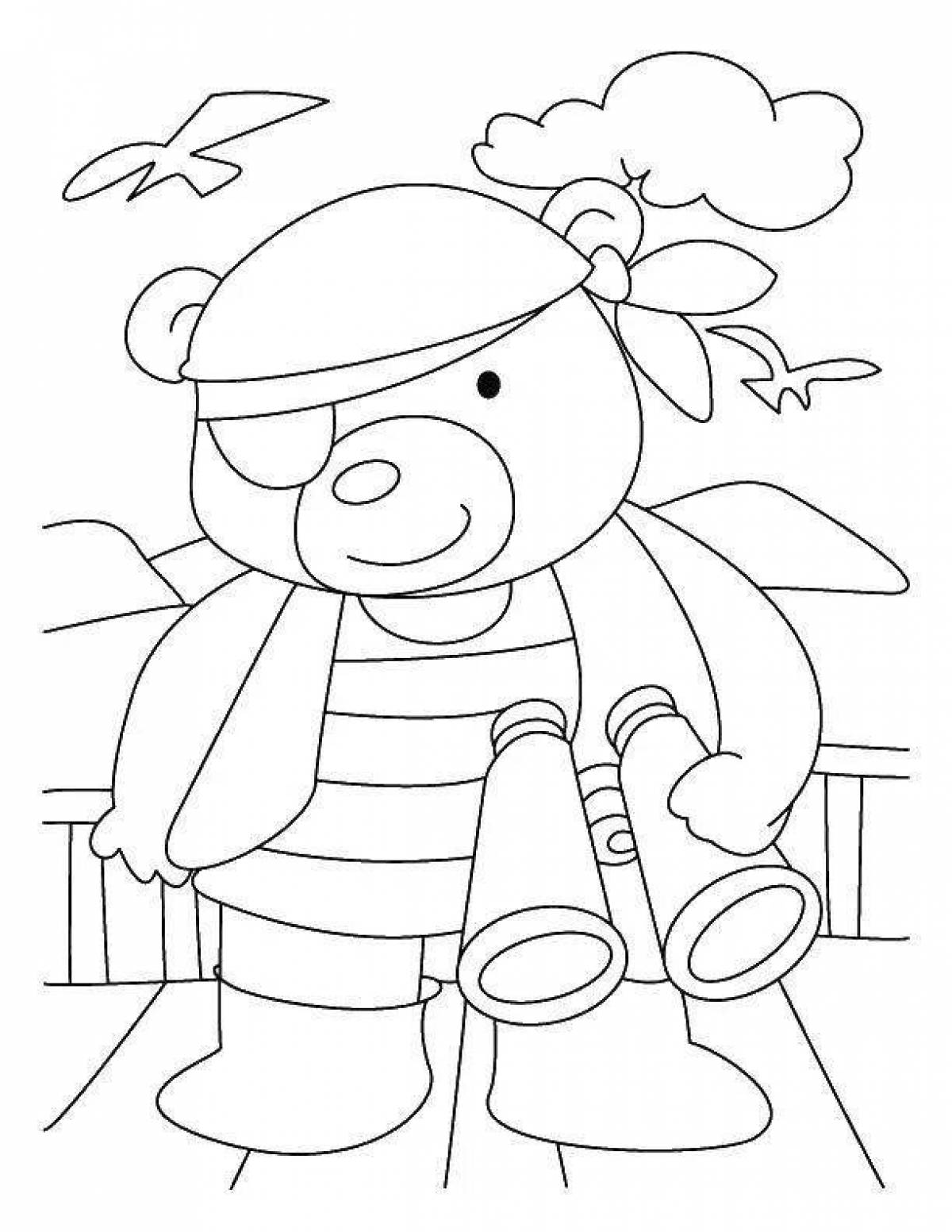 Coloring page happy gummy bears