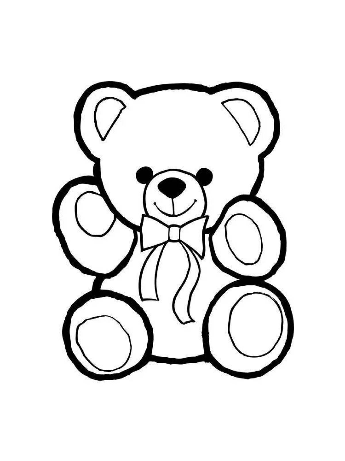 Adorable gummy bears coloring page