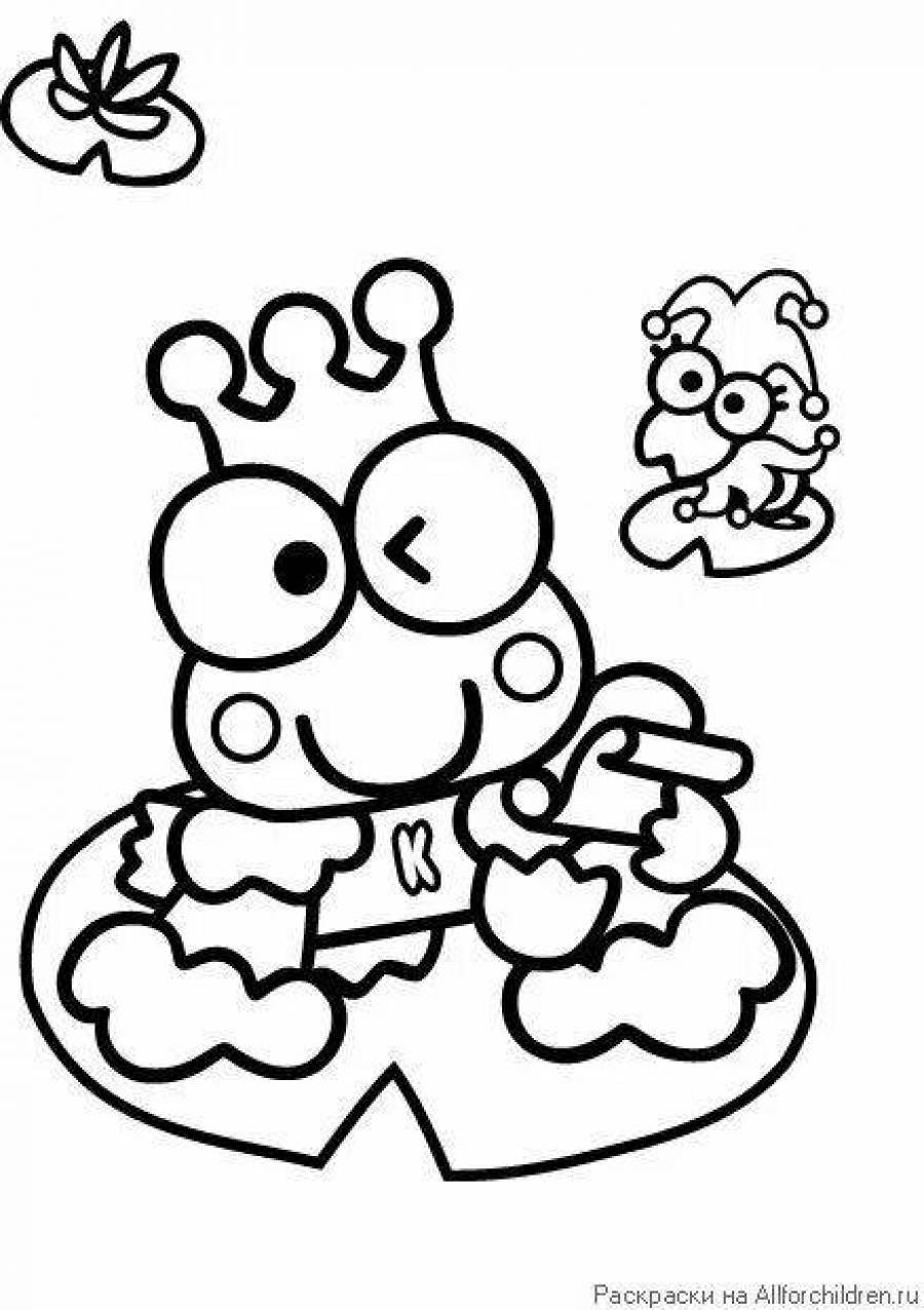 Coloring Pages Hello kitty frog (26 pcs) - download or print for free #8785