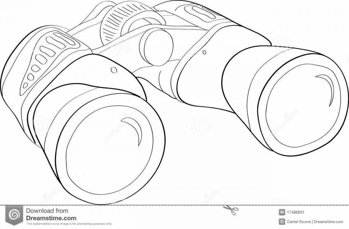Как рисовать бинокль
