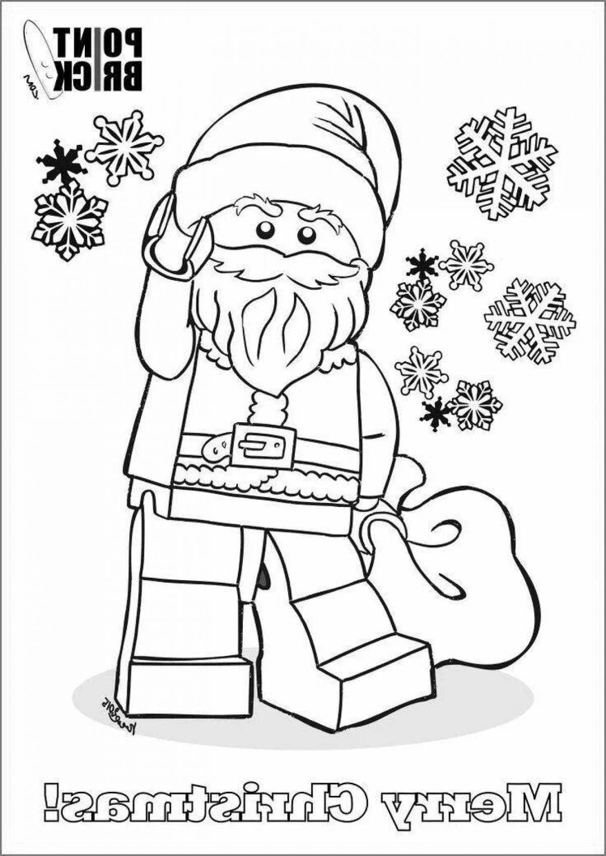 Gorgeous minecraft Christmas coloring