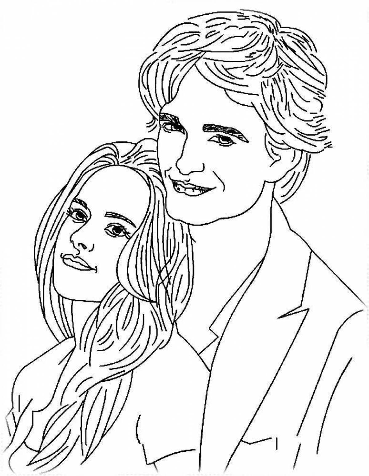 Adorable twilight coloring game