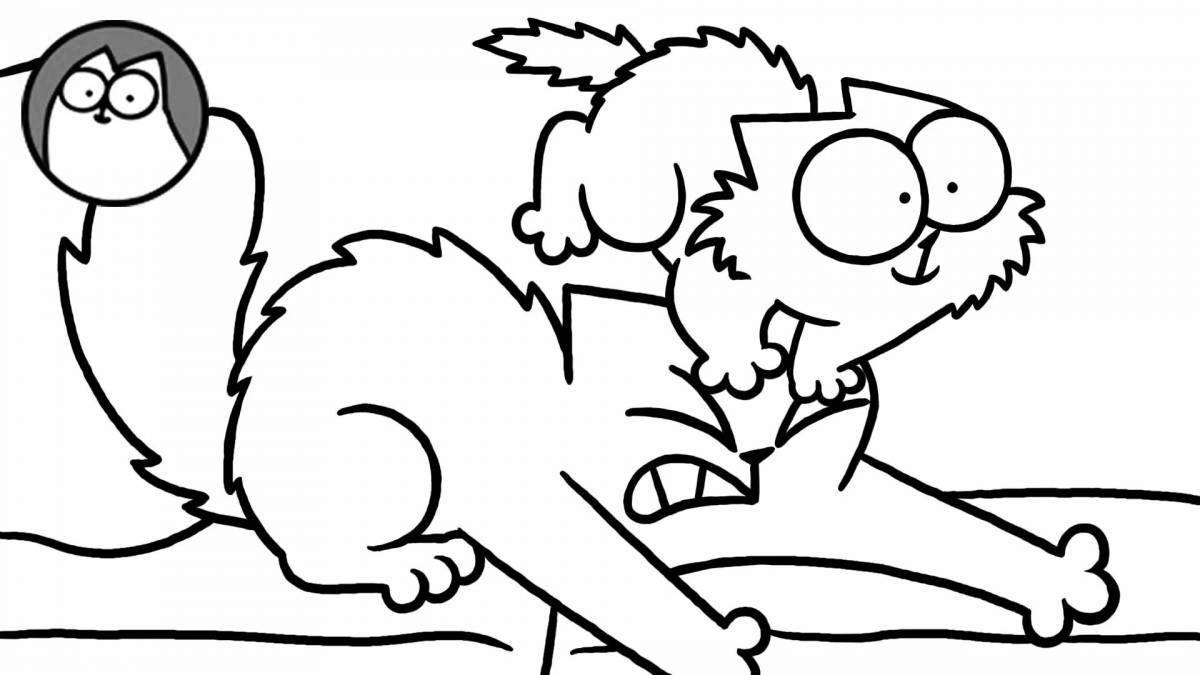 Amazing coloring pages funny cats