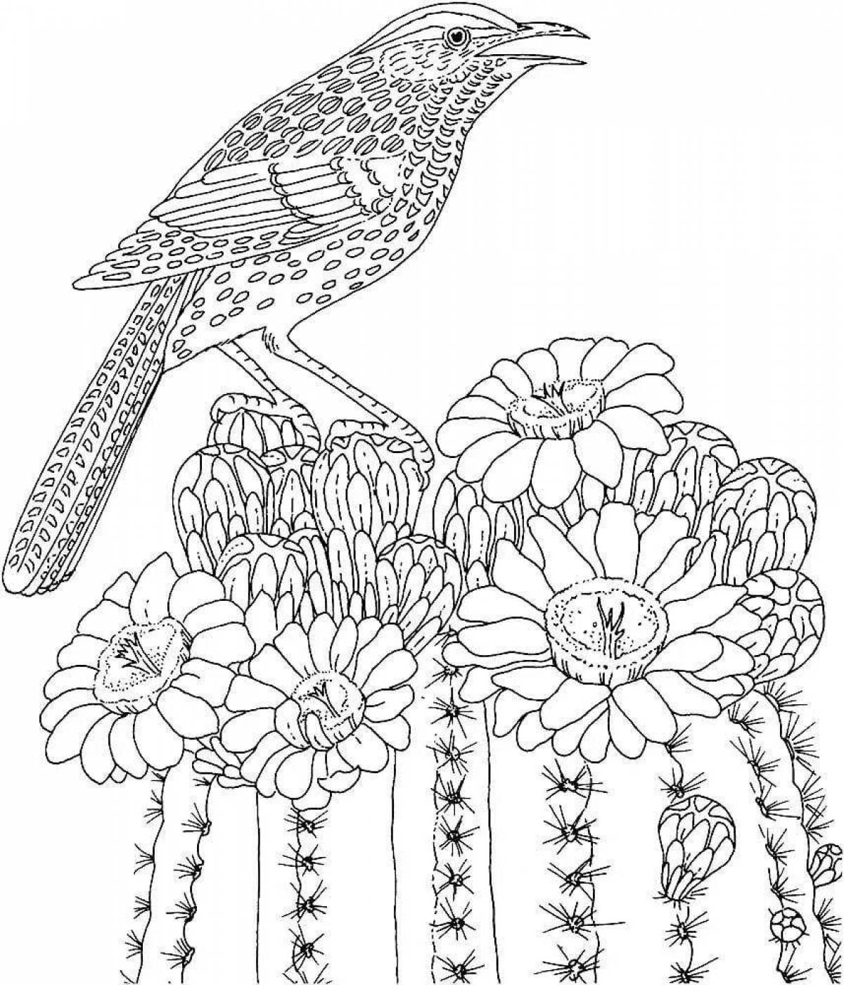 Detailed coloring page of compound colors