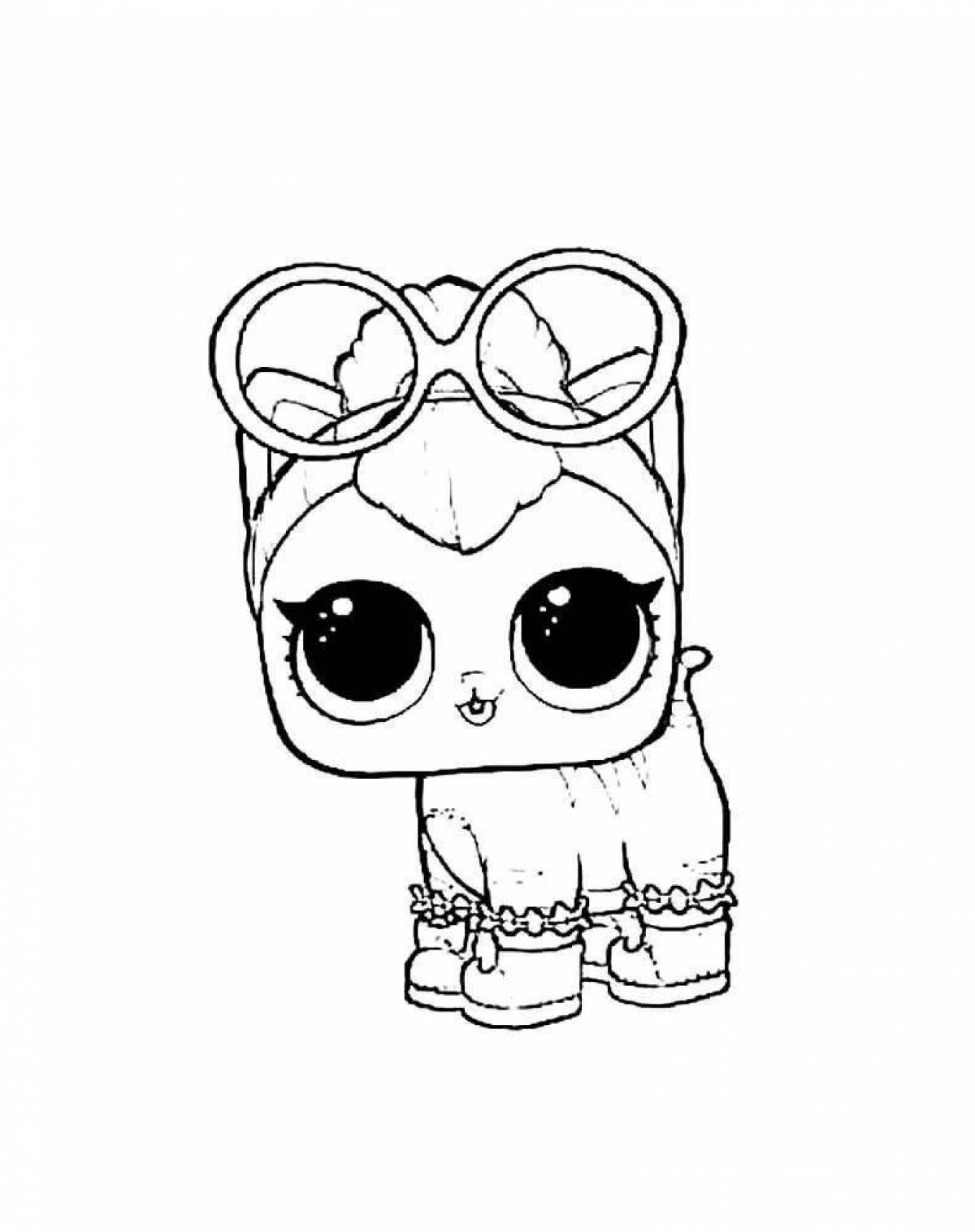 Playtime coloring page kitty lol