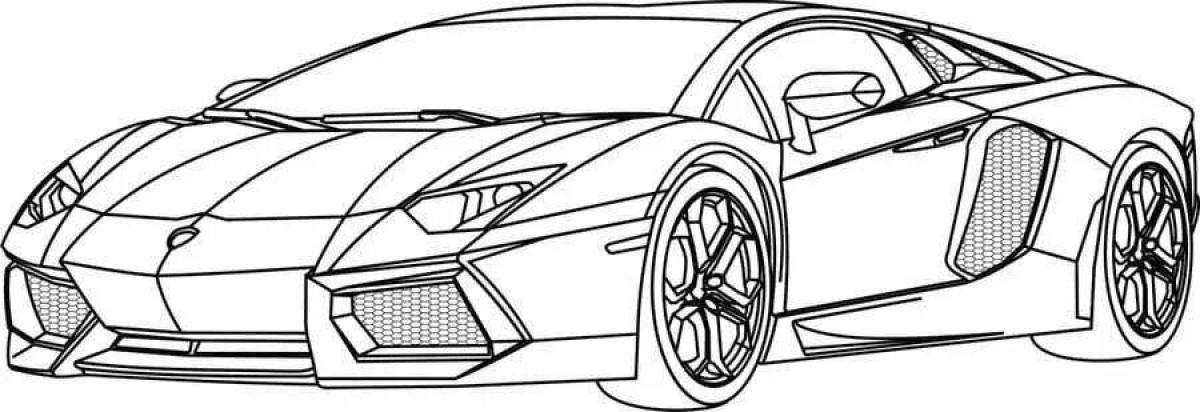 Lamborghini aventador grandiose coloring