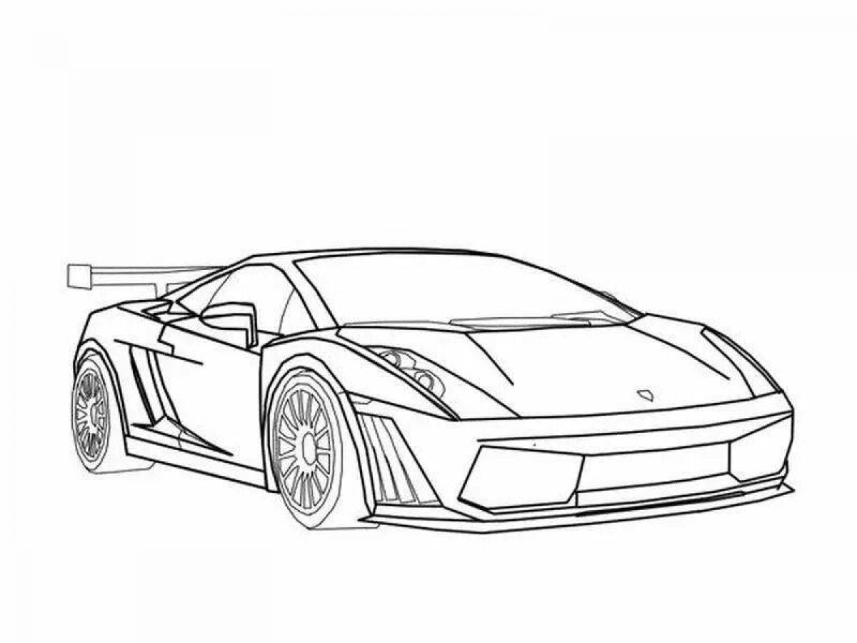 Lamborghini aventador dazzling coloring
