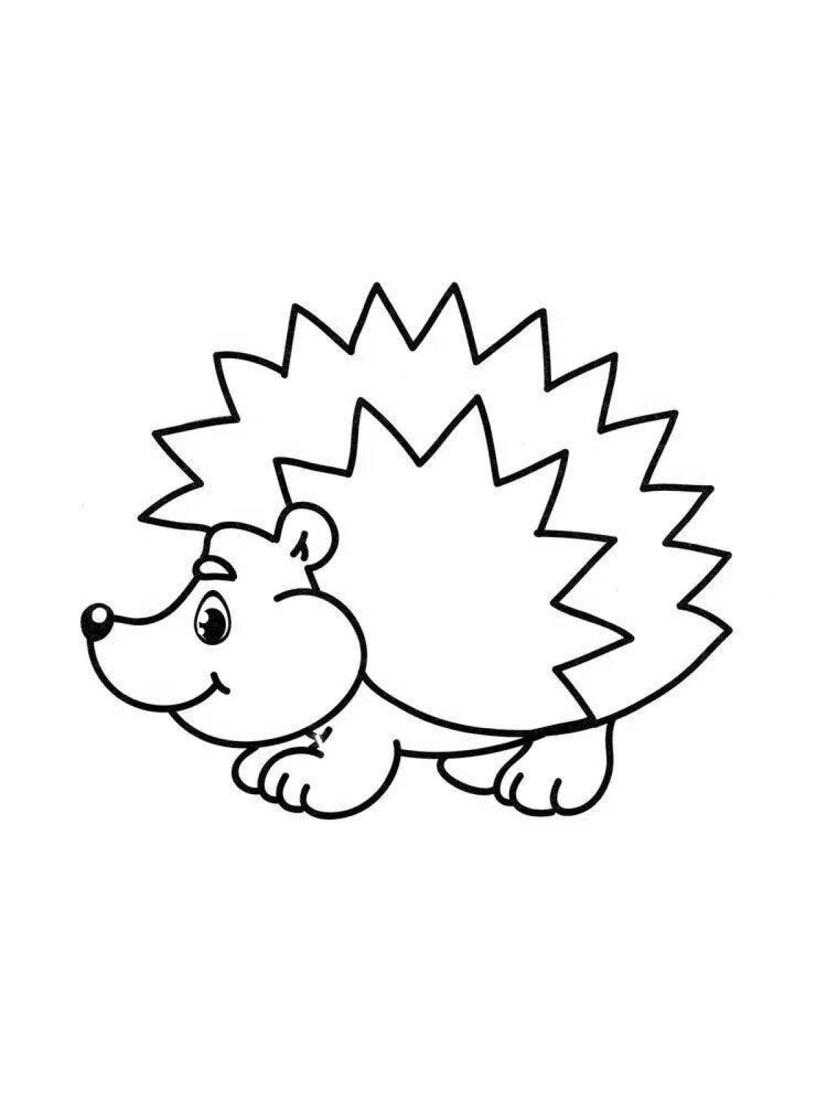 Great drawing of a hedgehog