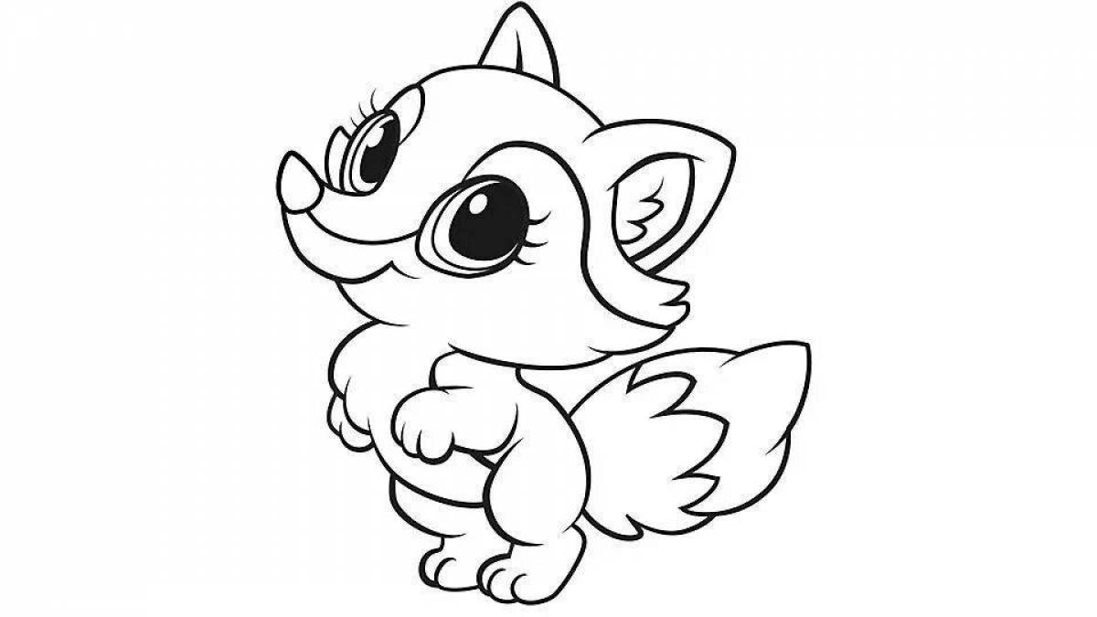 Fluffy and adorable pet coloring pages