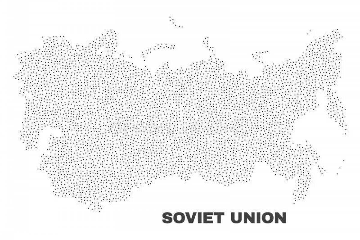 A fascinating coloring of the map of the USSR