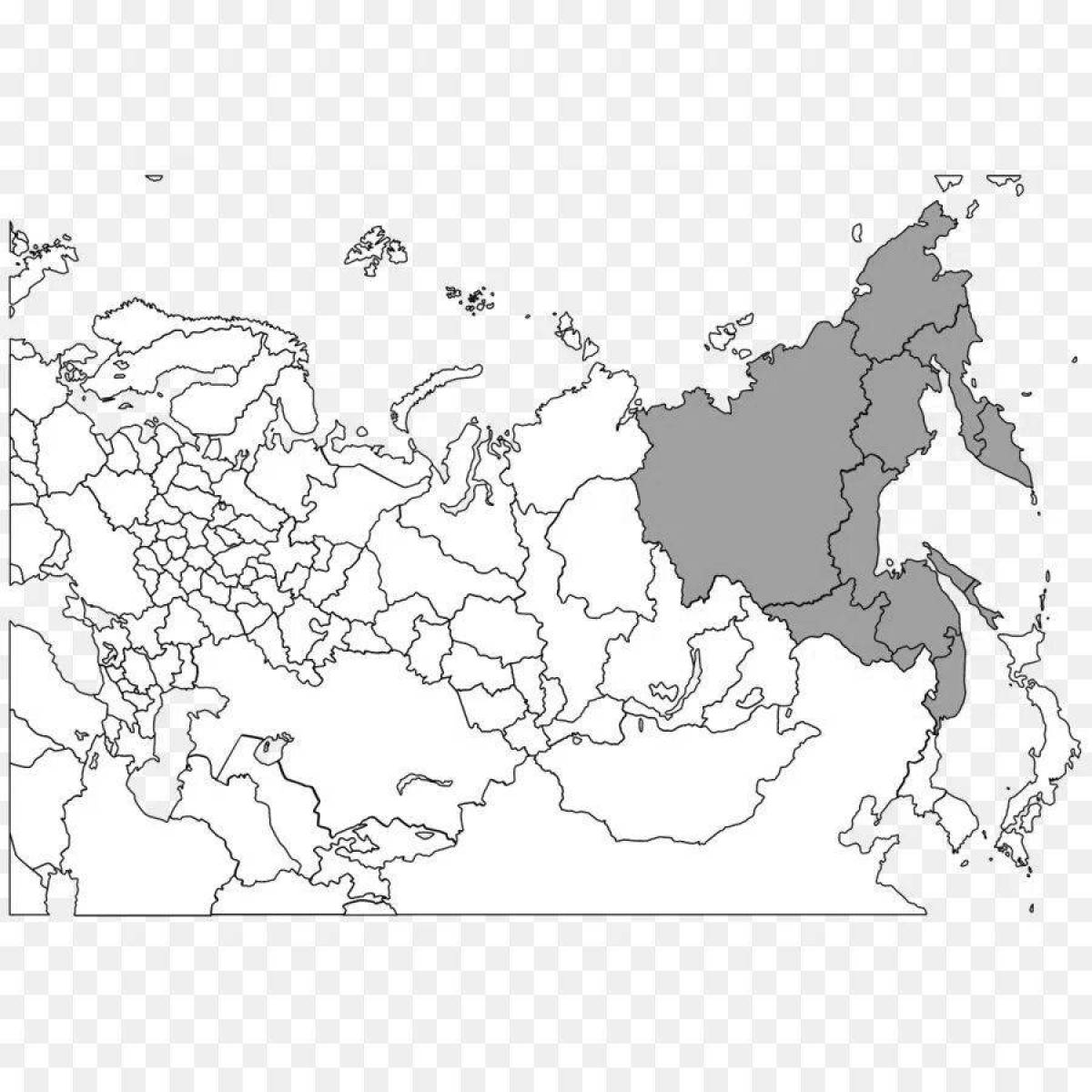 Coloring page great map of the ussr