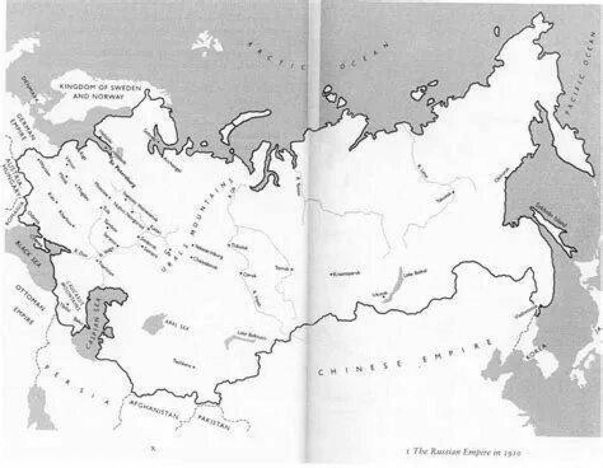 Coloring page nice map of the ussr