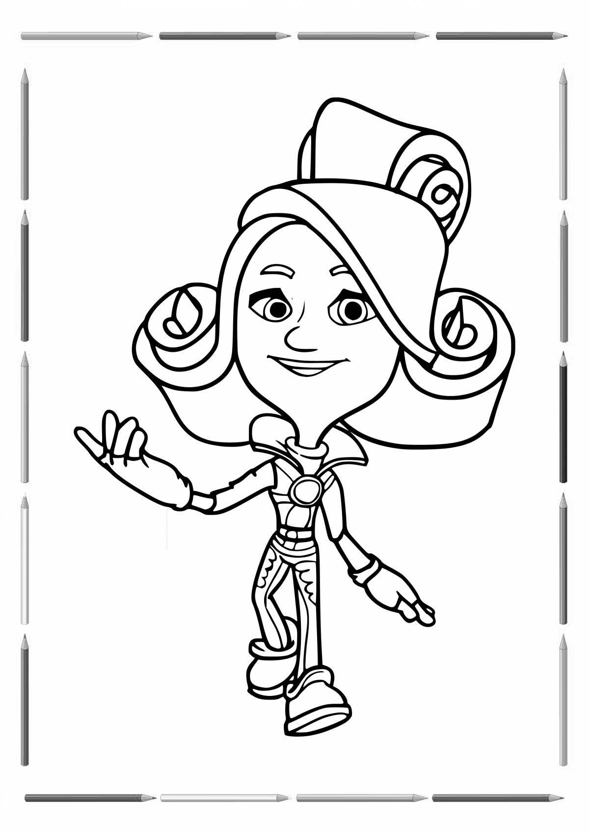 Bright fixies coloring pages for girls