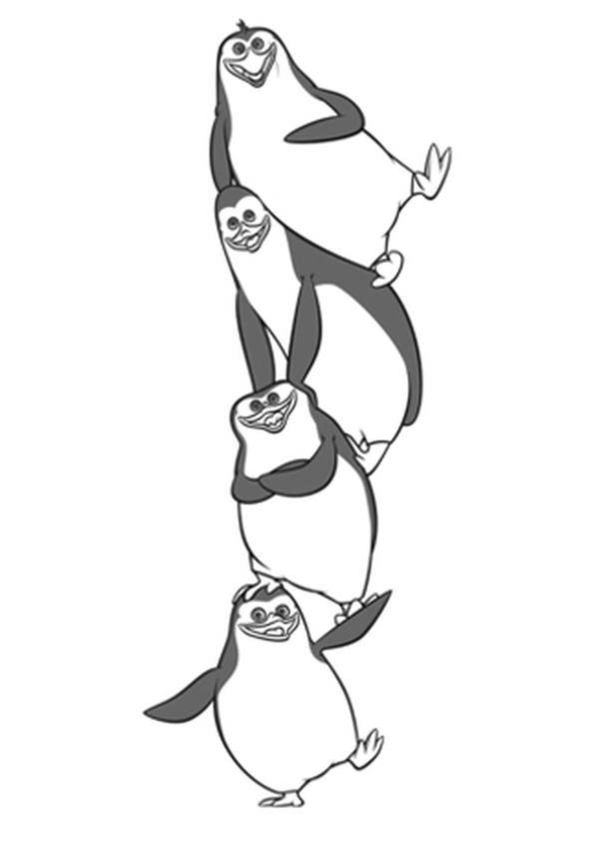Madagascar bubble penguins