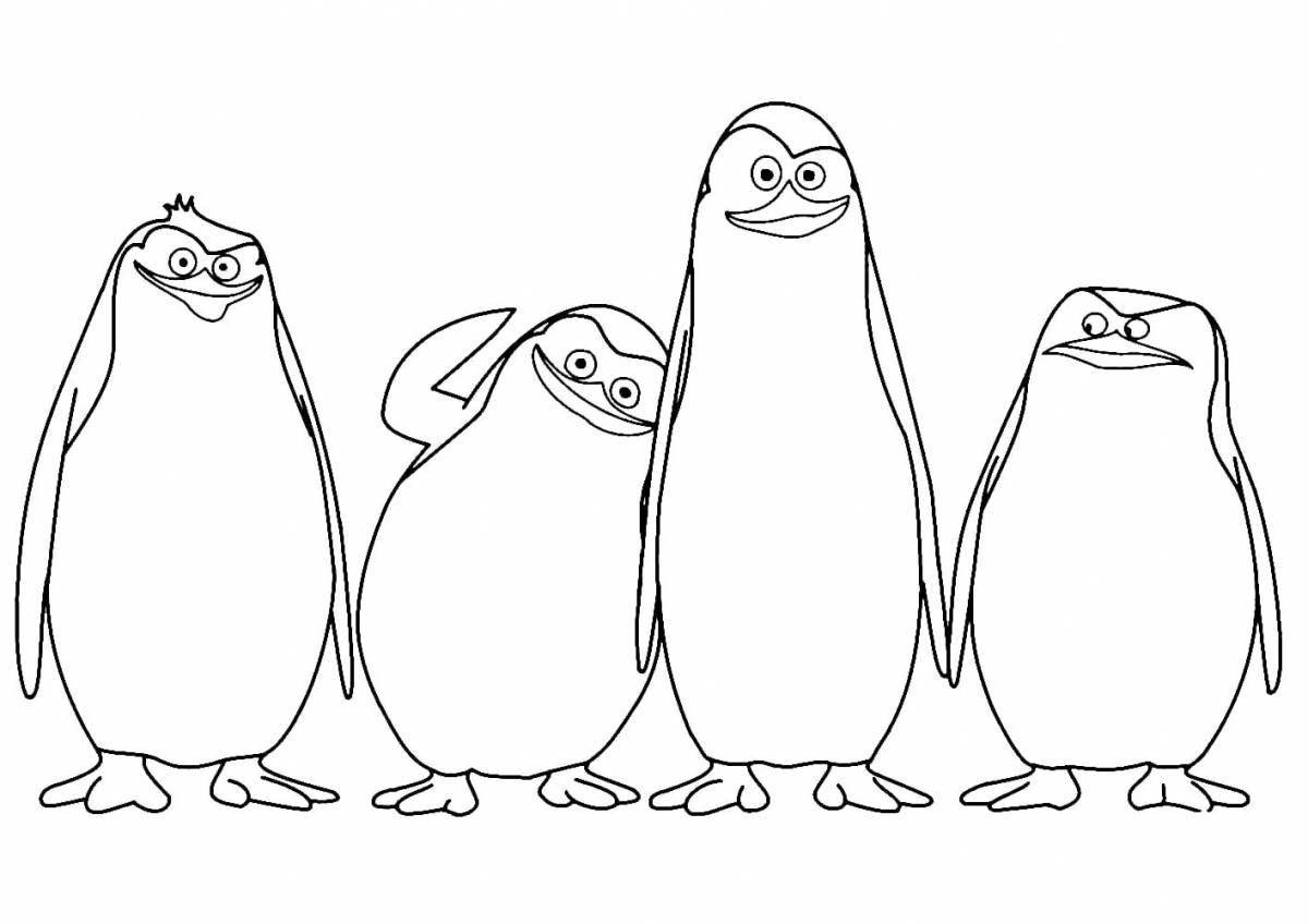 Zany pinguins from madagascar