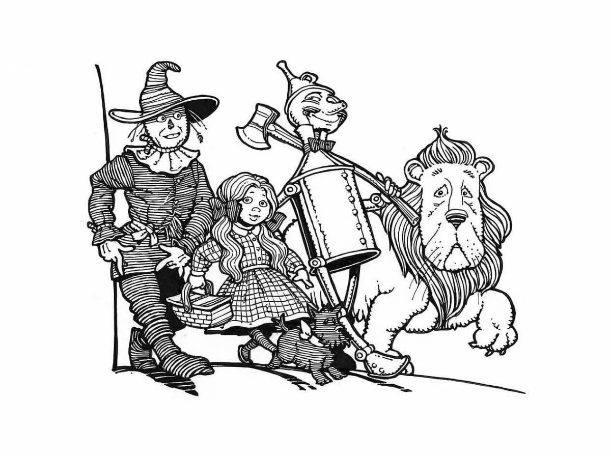 Coloring page the charming wizard of oz